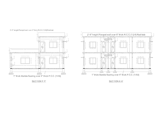 Gig Preview - Make 2d floorplan design, architectural drawing on autocad, convert pdf to dwg