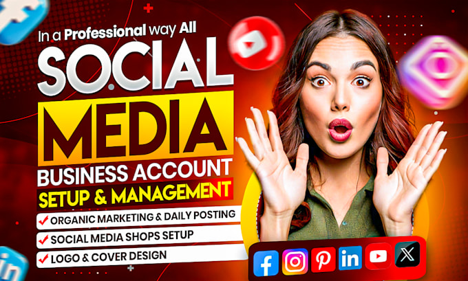 Gig Preview - Create and setup social media accounts for your business