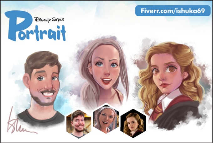 Gig Preview - Turn your photo into disney cartoon style portrait