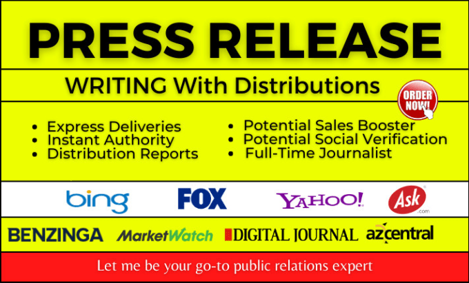 Bestseller - press release writing and distribution