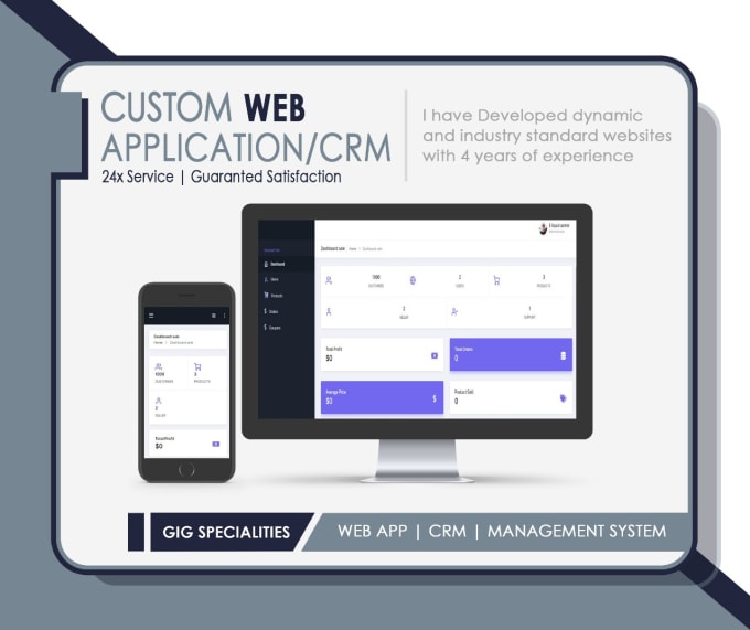 Gig Preview - Create a custom web application