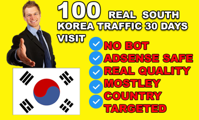 Gig Preview - Drive targeted south korea real traffic with low bounce rate