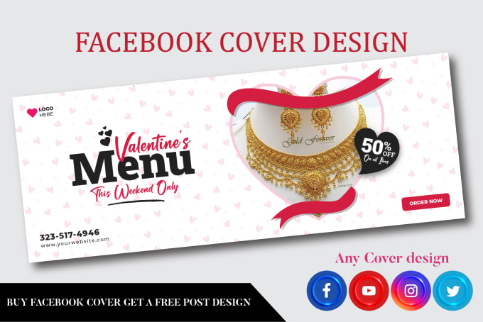 Gig Preview - Design facebook cover, banner, header, fb cover photo, fb banner, fb ads