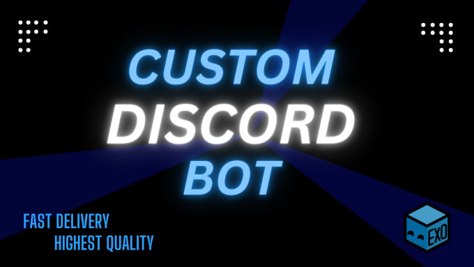 Gig Preview - Create a complex, custom discord bot and fulfill every wish