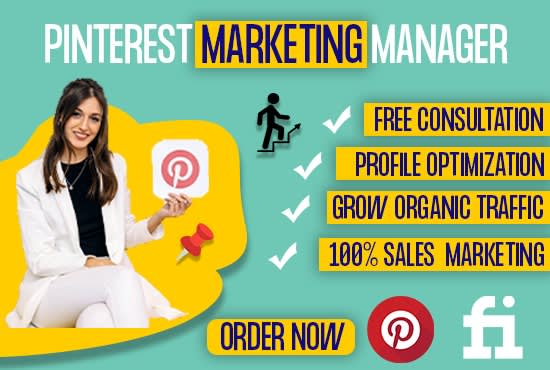 Gig Preview - Be your pinterest marketing manager to boost website traffic