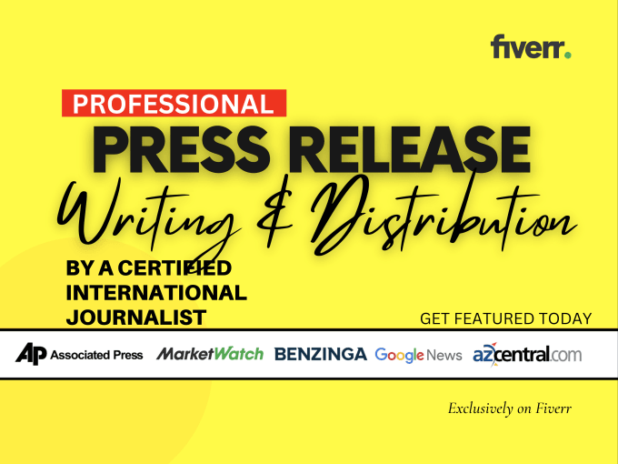 Bestseller - press release writing and press release distribution