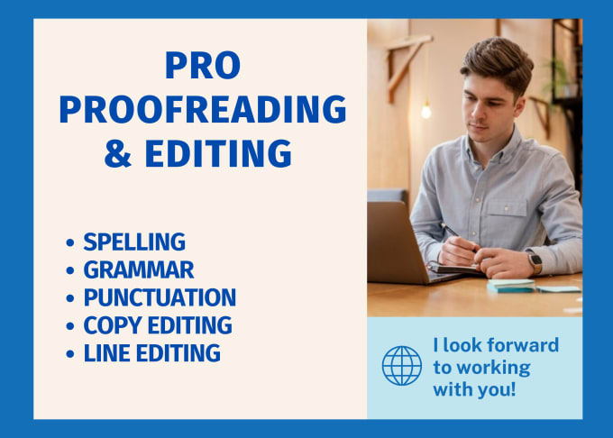 Gig Preview - Proofread and edit any type of english documents