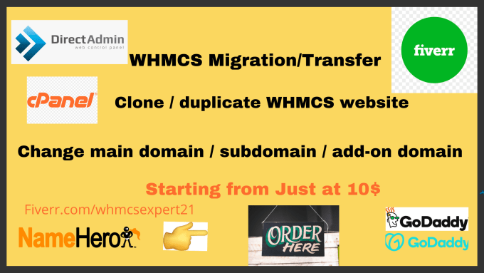 Gig Preview - Whmcs or wordpress migration, transfer, move superfast