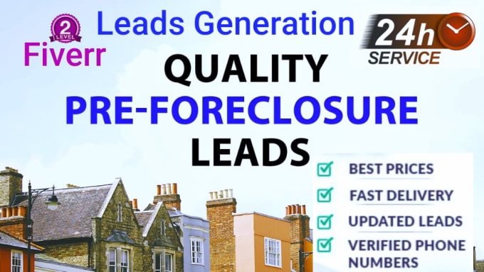 Gig Preview - Do provide foreclosure and per foreclosure property leads