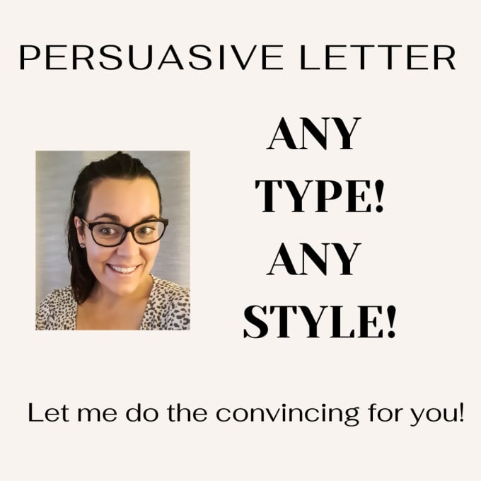 Gig Preview - Write a persuasive and engaging custom letter