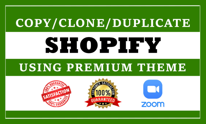 Gig Preview - Copy clone design duplicate or redesign shopify store