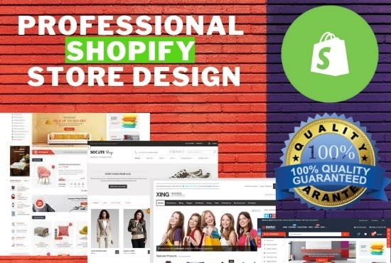 Gig Preview - Design profitable  shopify store or shopify website