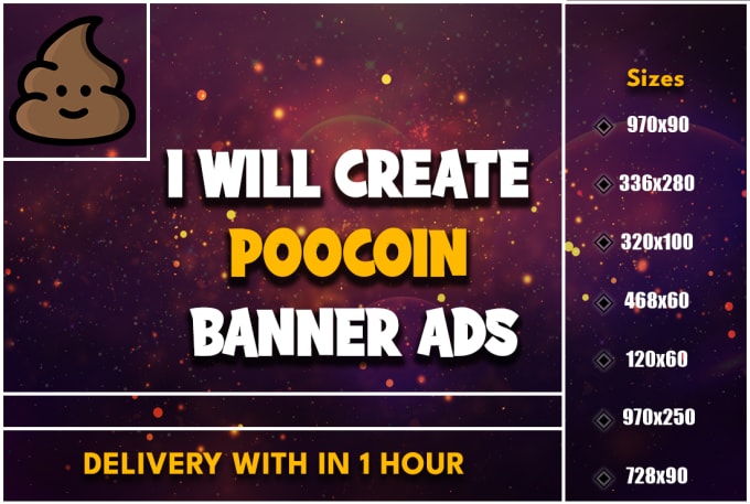 Gig Preview - Create poocoin banner ads