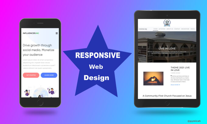 Gig Preview - Build responsive modern website