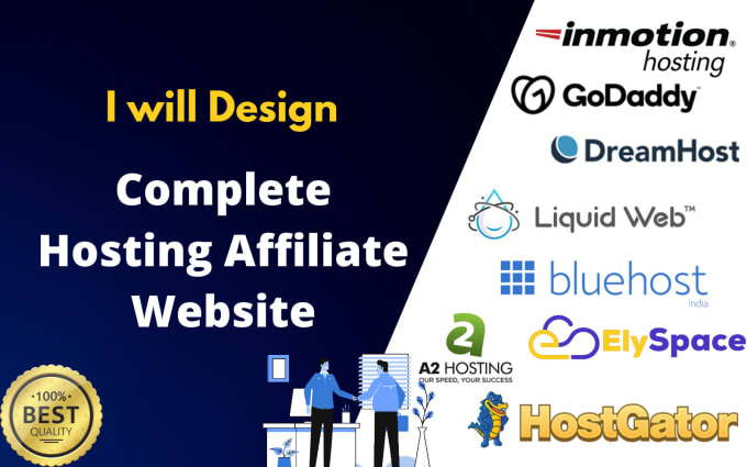 Gig Preview - Make a hosting affiliate website