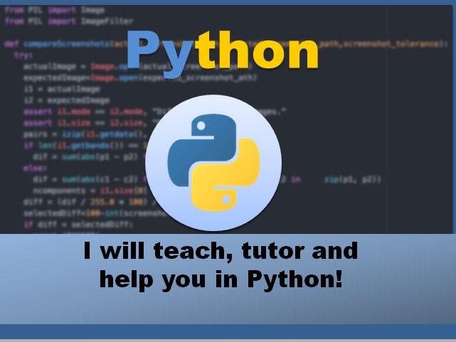 Gig Preview - Teach and help you in python from beginners to professional