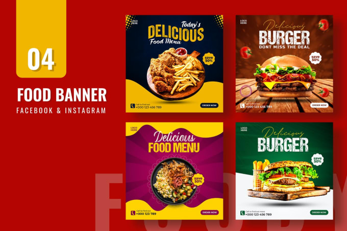 Gig Preview - Our agency will be social media designer for your food and restaurant business