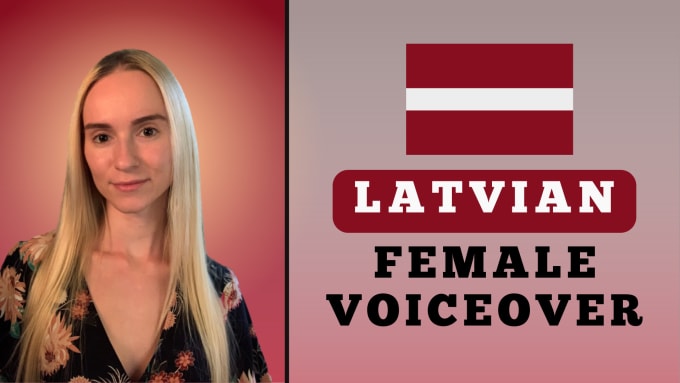 Bestseller - record a latvian female voice over