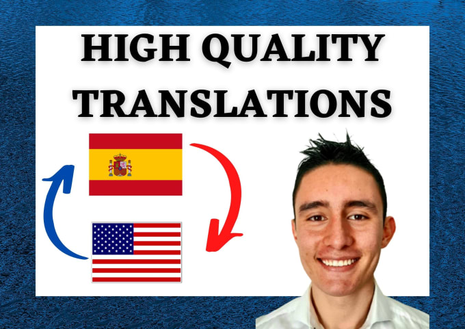 Gig Preview - Translate spanish into english and vice versa