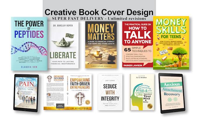 Gig Preview - Design a professional ebook cover, book layout for amazon KDP and print