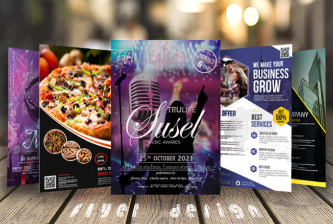 Gig Preview - Design professional flyer, poster, book cover and brochure in 24 hours