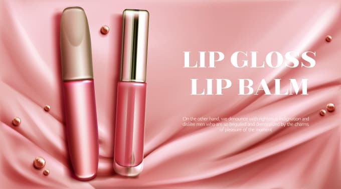 Gig Preview - Do lip balm lipstick, lip gloss label design box packaging design