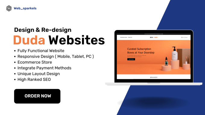 Gig Preview - Design and build a website using duda website builder