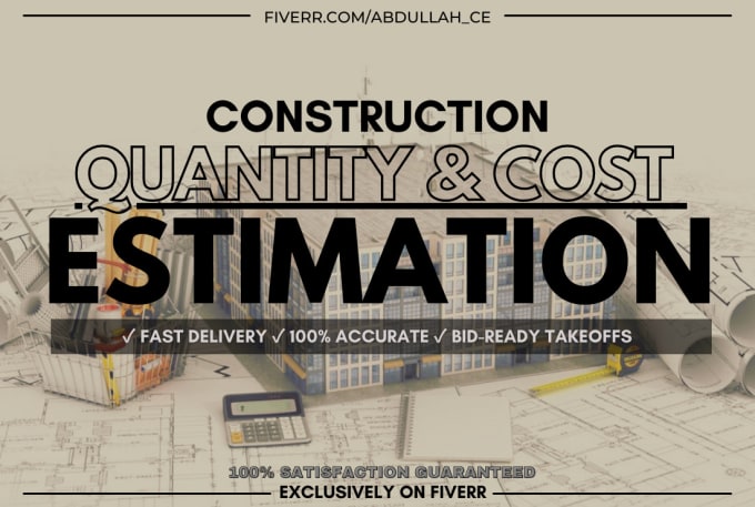 Gig Preview - Do material take off and construction cost estimation