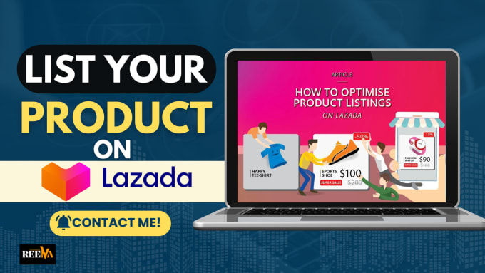 Gig Preview - List your products on lazada