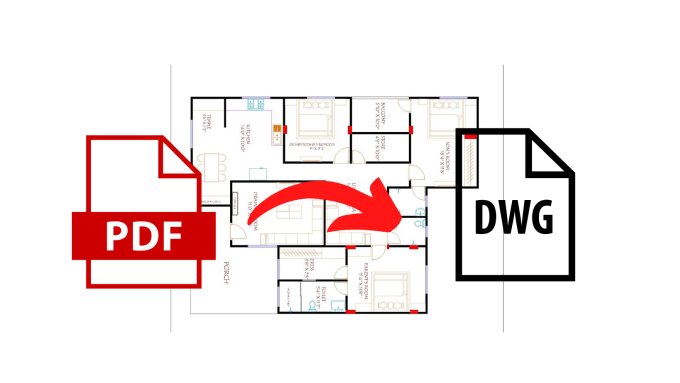 Gig Preview - Convert pdf to dwg and dxf autocad