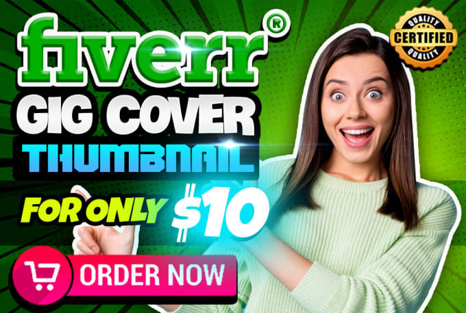 Gig Preview - Design fiverr gig thumbnail and cover