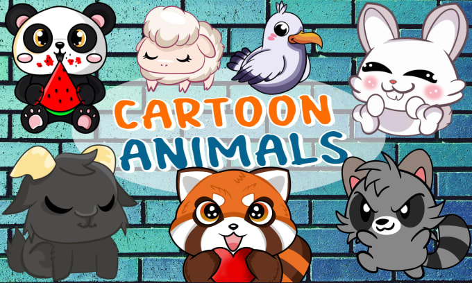 Gig Preview - Draw kawaii chibi or cartoon animals for you