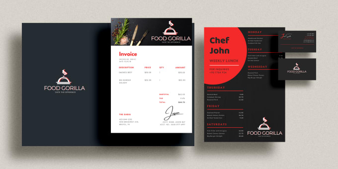 Gig Preview - Do business stationery design in canva