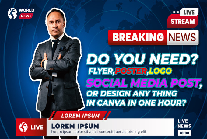 Bestseller - design  flyer, logo, poster, banner, social media post in  canva