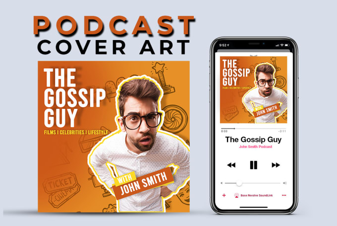 Gig Preview - Design unique and attractive podcast cover art