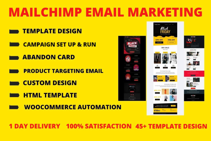 Gig Preview - Design mailchimp template, newsletter, and mailchimp email marketing