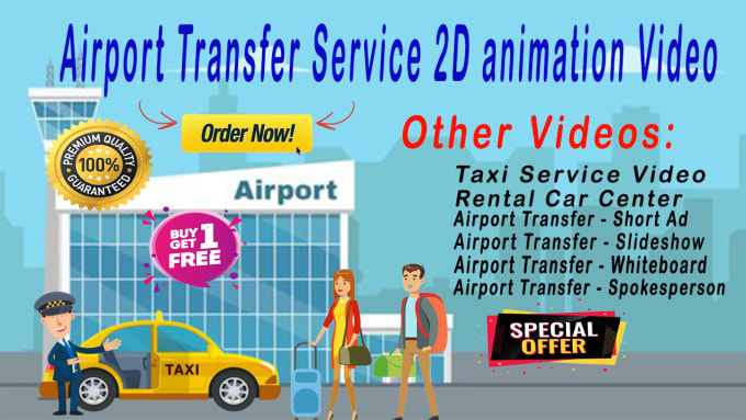 Gig Preview - Do airport transfer service video or airport shuttle service video