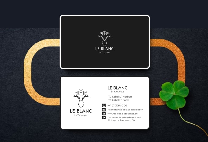 Gig Preview - Design gloss, luxury business card, and business logo design