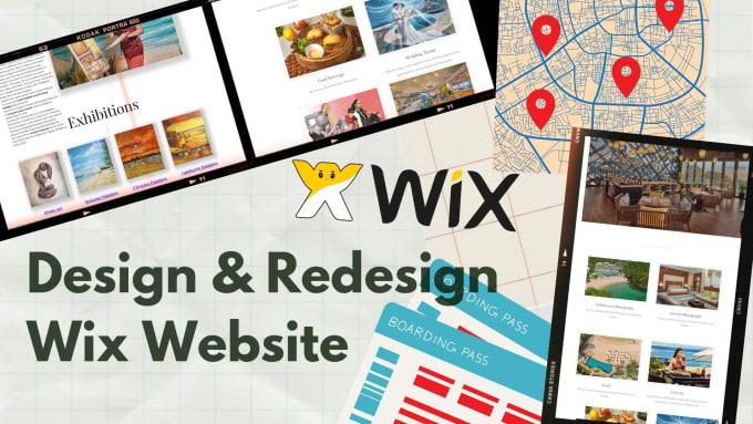 Gig Preview - Design and redesign wix website custom page