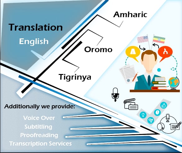 Amharic, Tigrinya, Oromo Voice Over