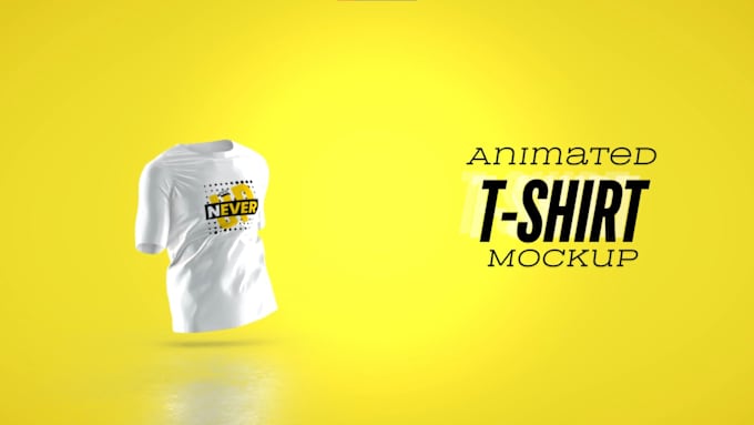 Gig Preview - Create animated walking t shirt mockup and apparel animation