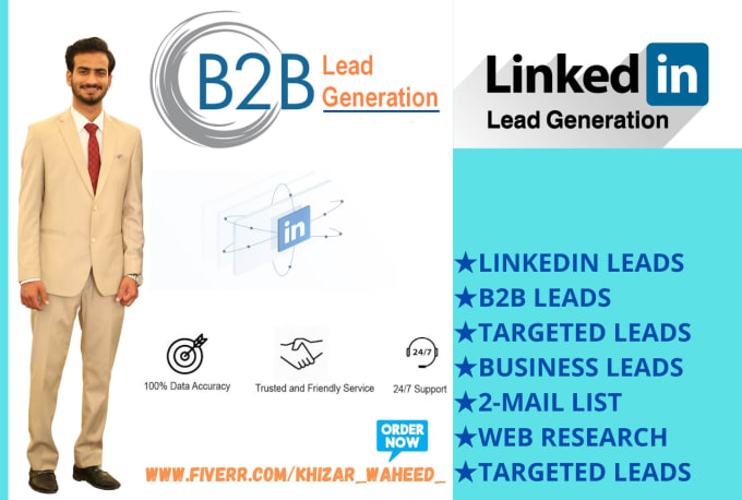 Gig Preview - Do targeted b2b lead generation and web research