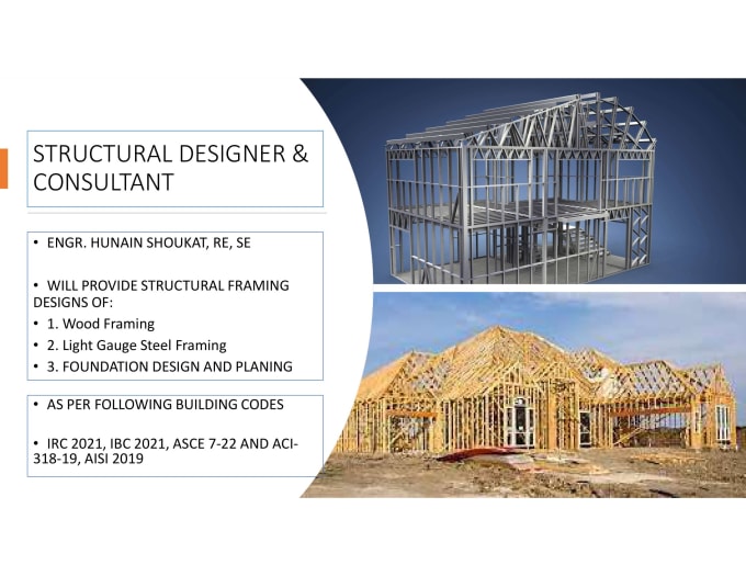 Gig Preview - Do structural framing of american wood and cold form homes