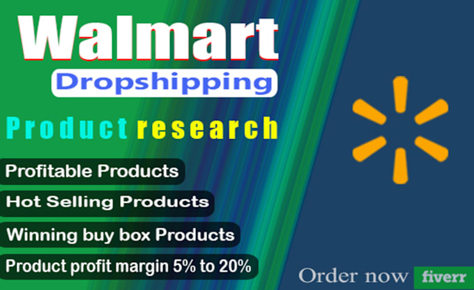 Gig Preview - Walmart 2 step dropshipping product research and listing