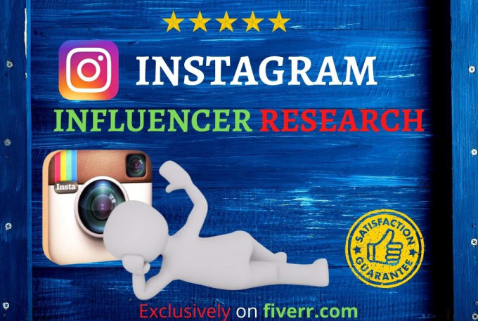 Gig Preview - Search and find the best instagram influencer