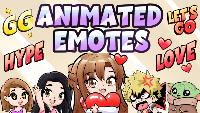 Gig Preview - Create custom animated chibi emotes for twitch