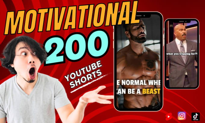 Bestseller - create 200 motivational, pets, funny fails youtube shorts videos reels