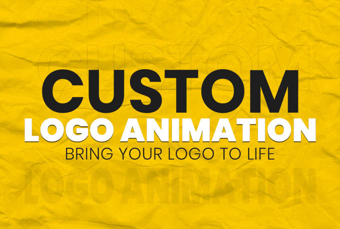 Gig Preview - Do eye catching custom logo animation for you