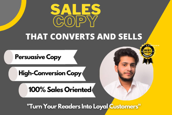 Gig Preview - Write creative high converting sales copy, and landing page copy