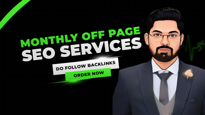 Gig Preview - Offer monthly off page SEO complete white hat high authority backlinks